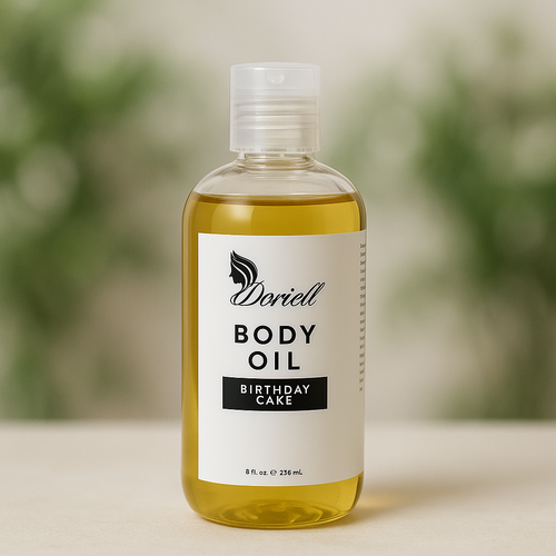 Body Oil Birthday Cake